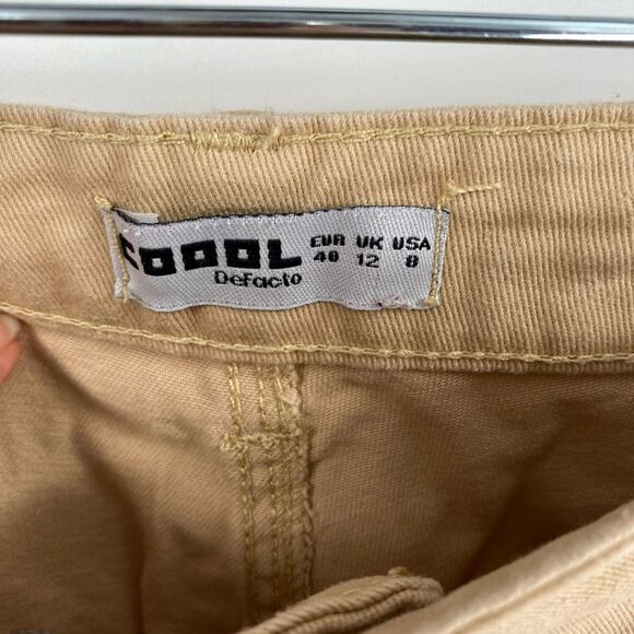 DeFacto Women’s Tan Cargo Pants with Utility Pockets size 8 - Picture 2 of 3